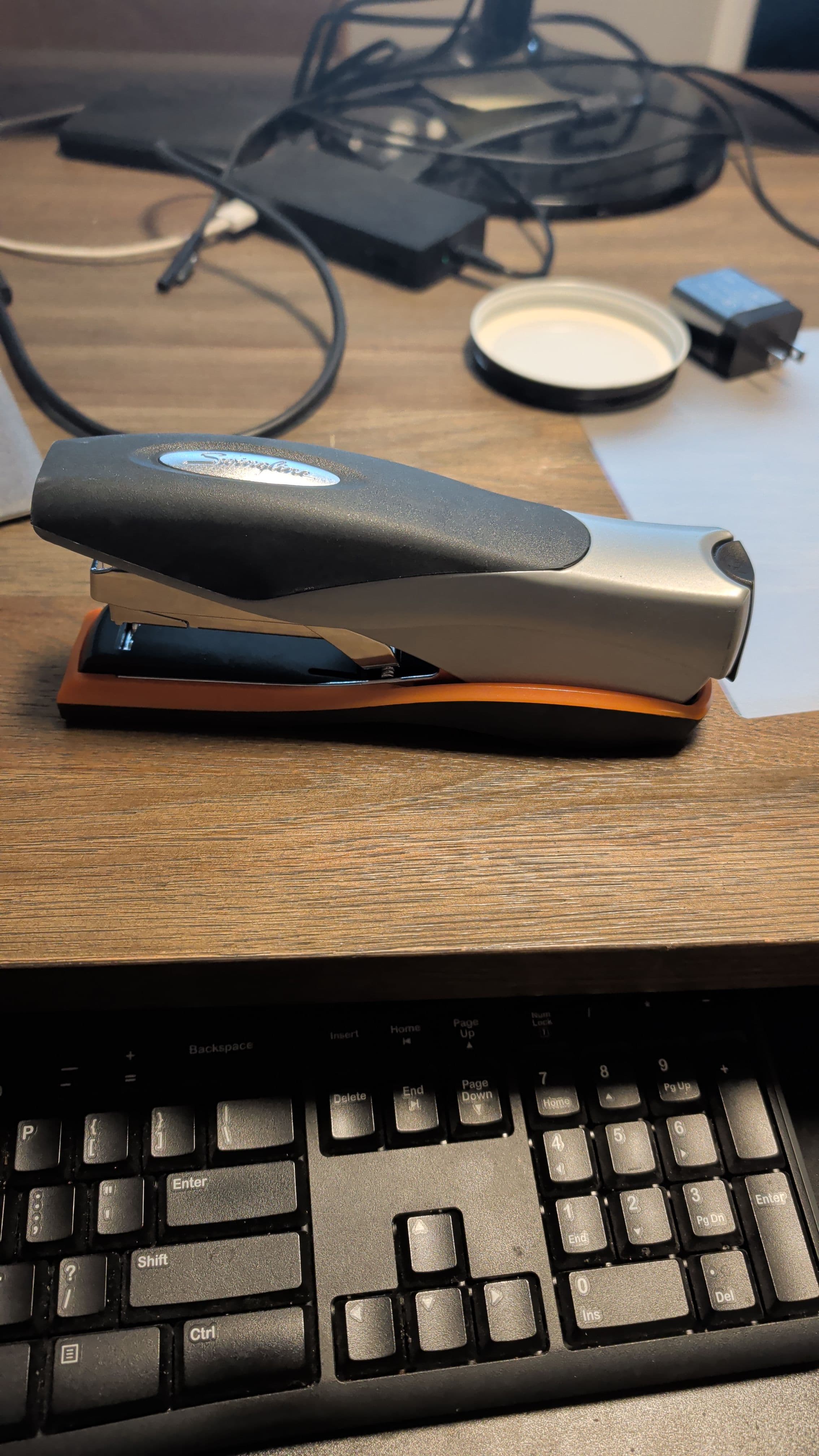 Swingline Desktop Stapler Silver Orange